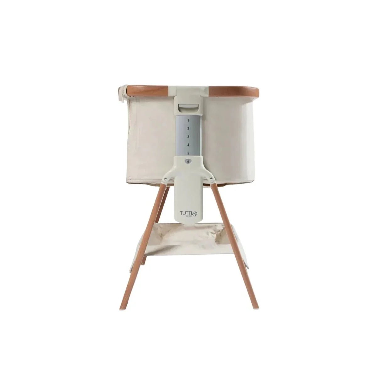 Tutti Bambini Cozee Bedside Crib - Scandinavian Walnut/Ecru - Baby&More