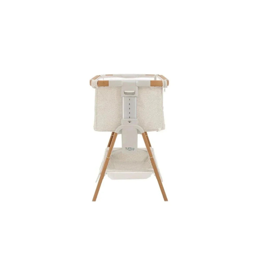 Tutti Bambini CoZee XL Bedside Crib & Cot - Scandinavian Walnut/Ecru - Baby&More
