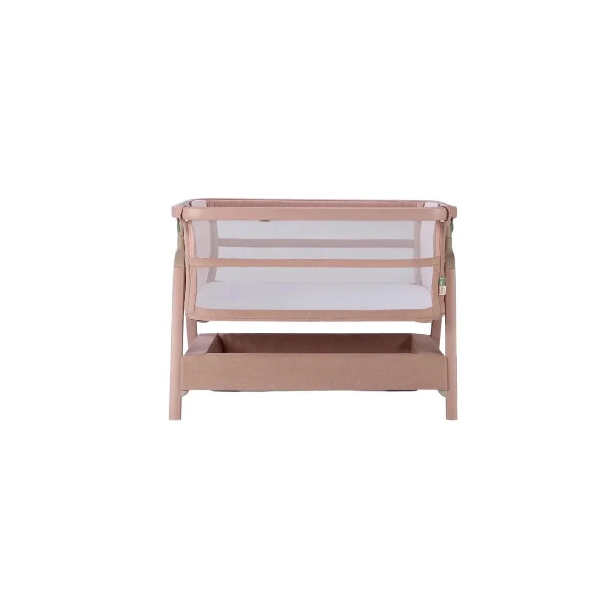 Tutti Bambini CoZee Zen Bedside Crib - Blush - Baby&More