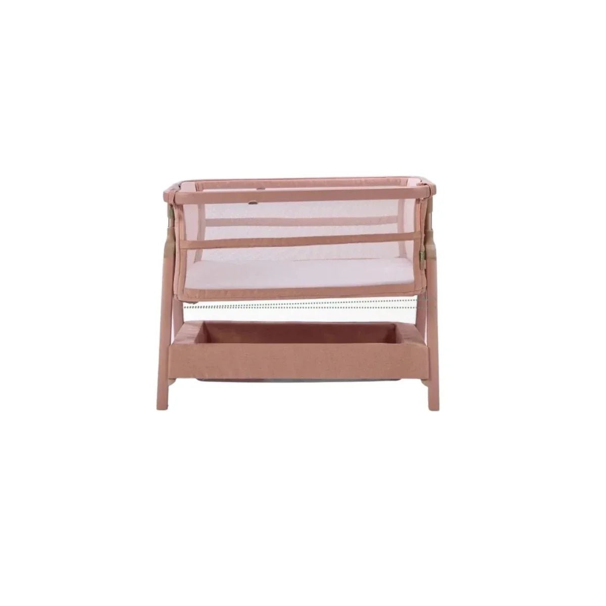 Tutti Bambini CoZee Zen Bedside Crib - Blush - Baby&More