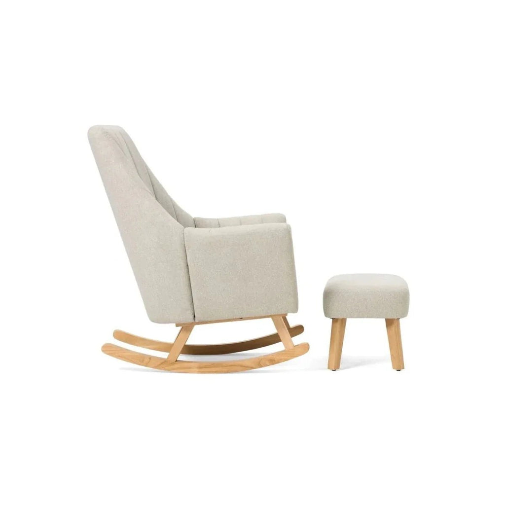 Tutti Bambini Jonah Rocking Chair & Foot Stool - Pebble - Baby&More