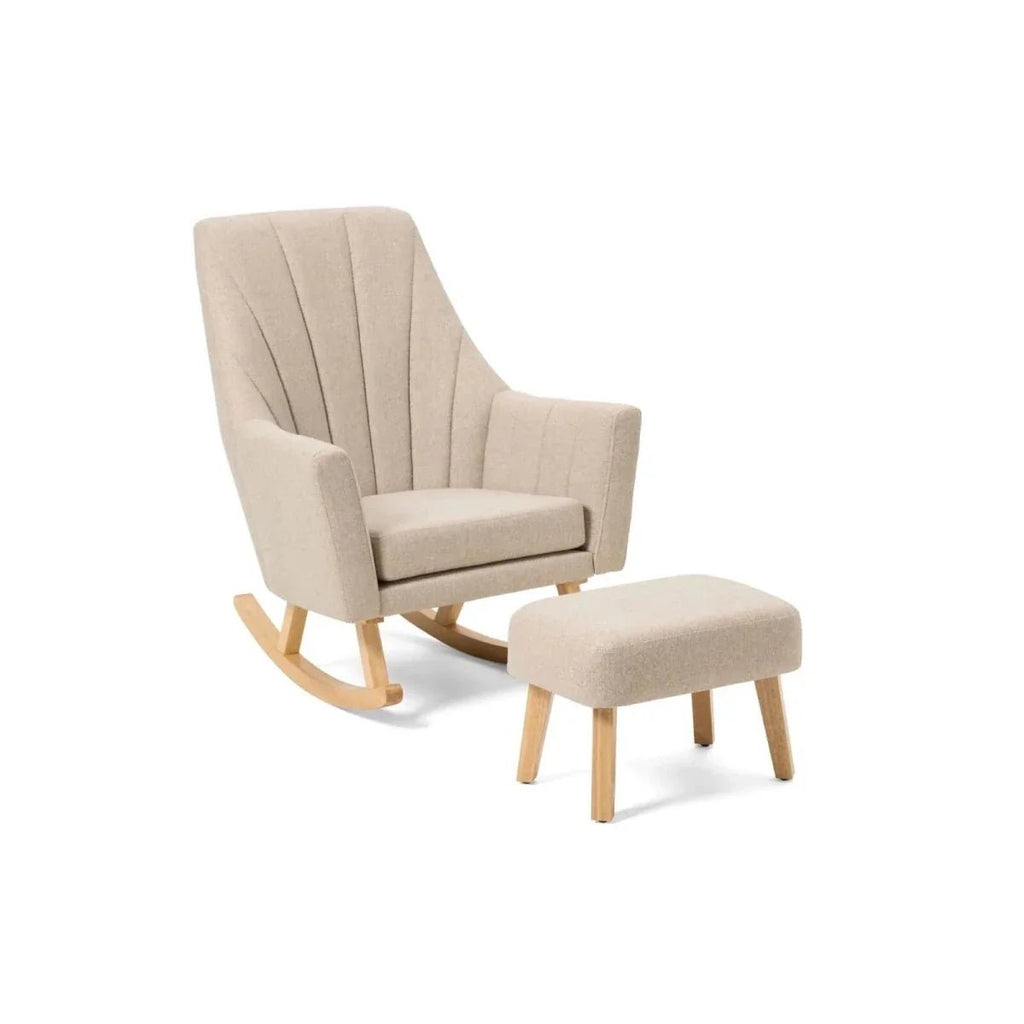 Tutti Bambini Jonah Rocking Chair & Foot Stool - Stone - Baby&More