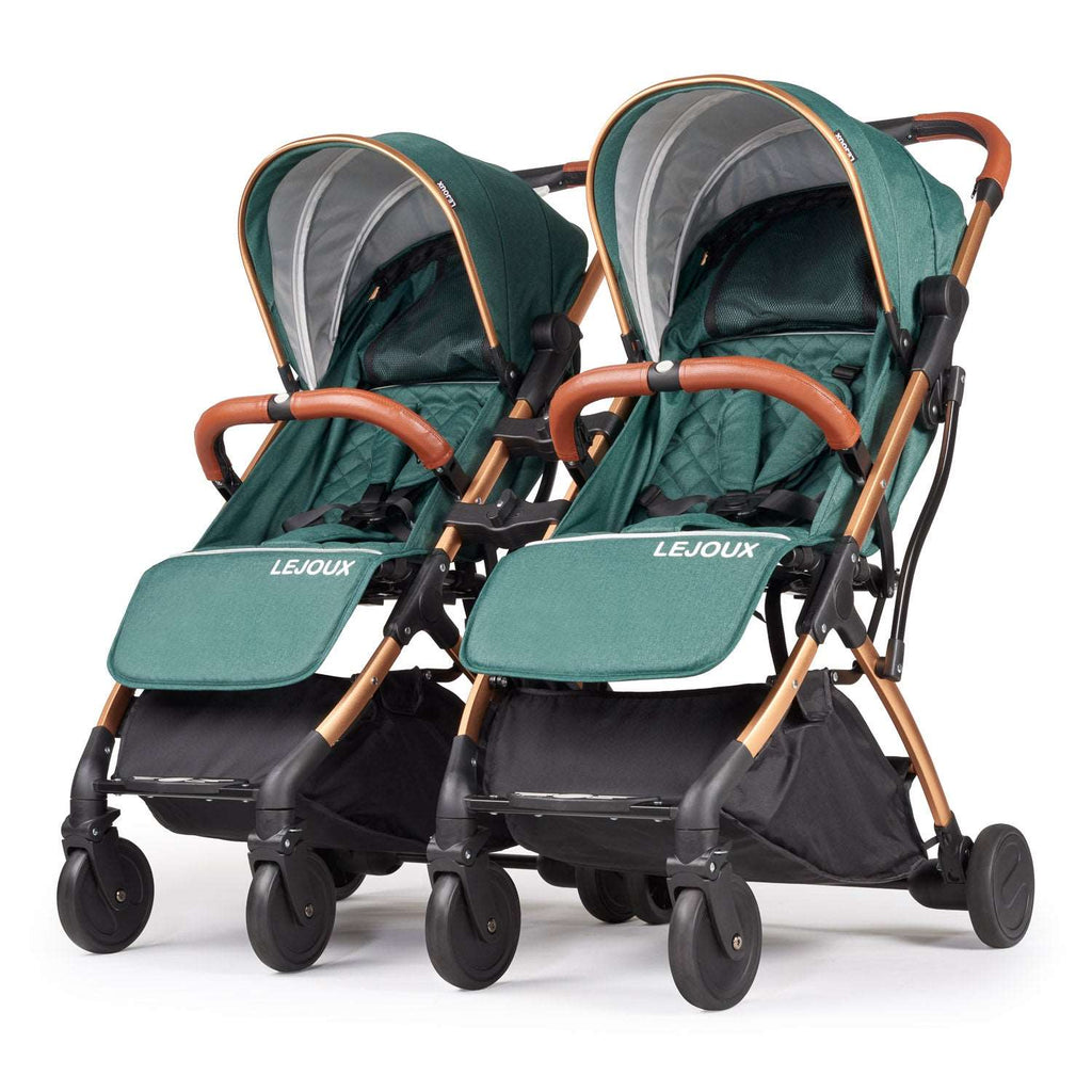 Twin Lejoux Go Baby Stroller Pushchair Pram (Includes twin clips) - Baby&More