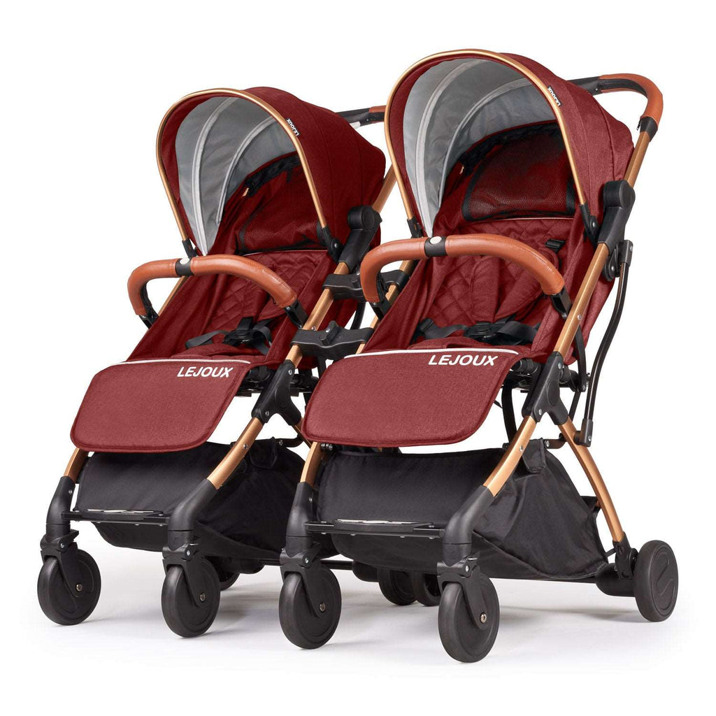 Twin Lejoux Go Baby Stroller Pushchair Pram (Includes twin clips) - Baby&More