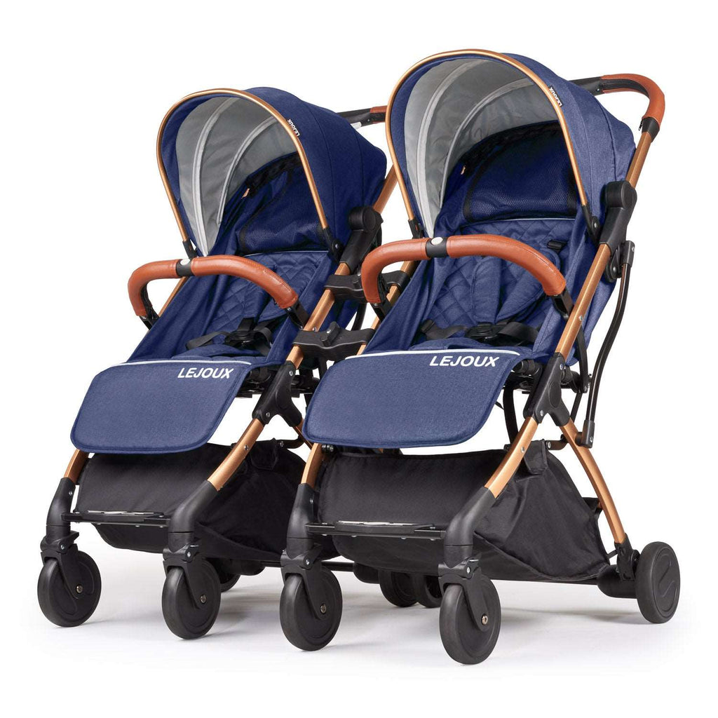 Twin Lejoux Go Baby Stroller Pushchair Pram (Includes twin clips) - Baby&More