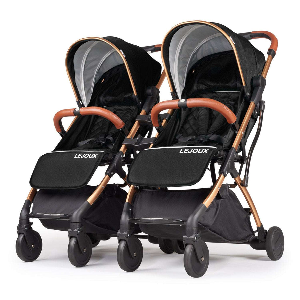 Twin Lejoux Go Baby Stroller Pushchair Pram (Includes twin clips) - Baby&More