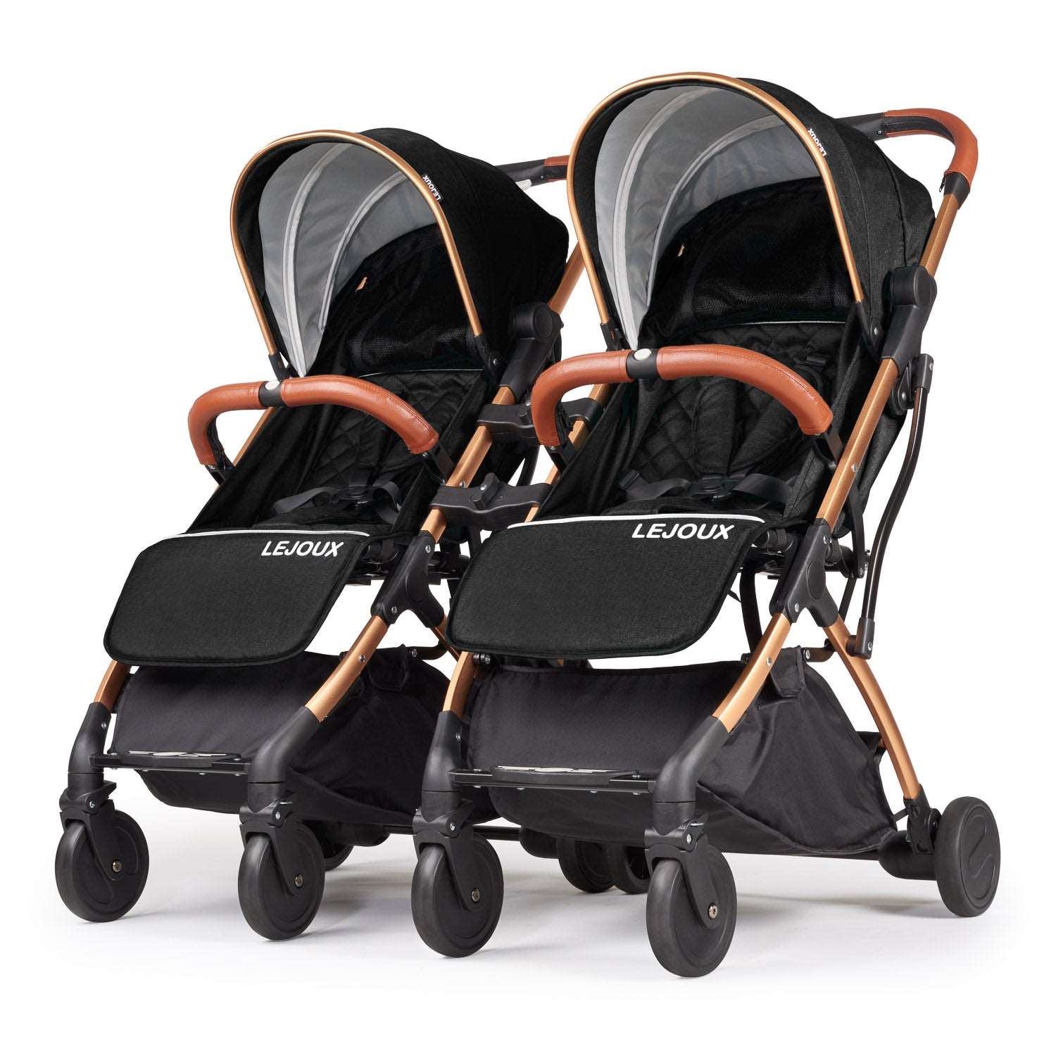 Twin Lejoux Go Baby Stroller Pushchair Pram (Includes twin clips) - Baby&More