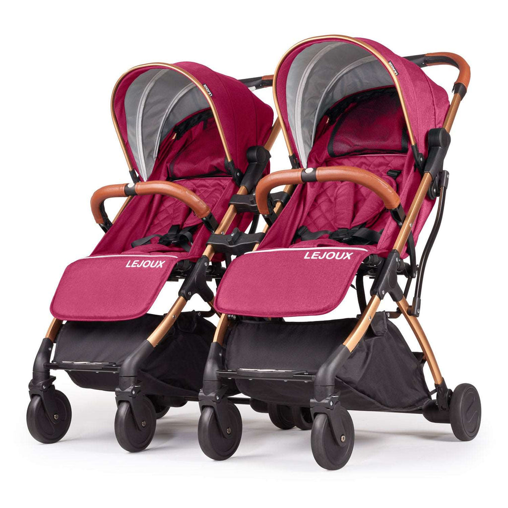 Twin Lejoux Go Baby Stroller Pushchair Pram (Includes twin clips) - Baby&More