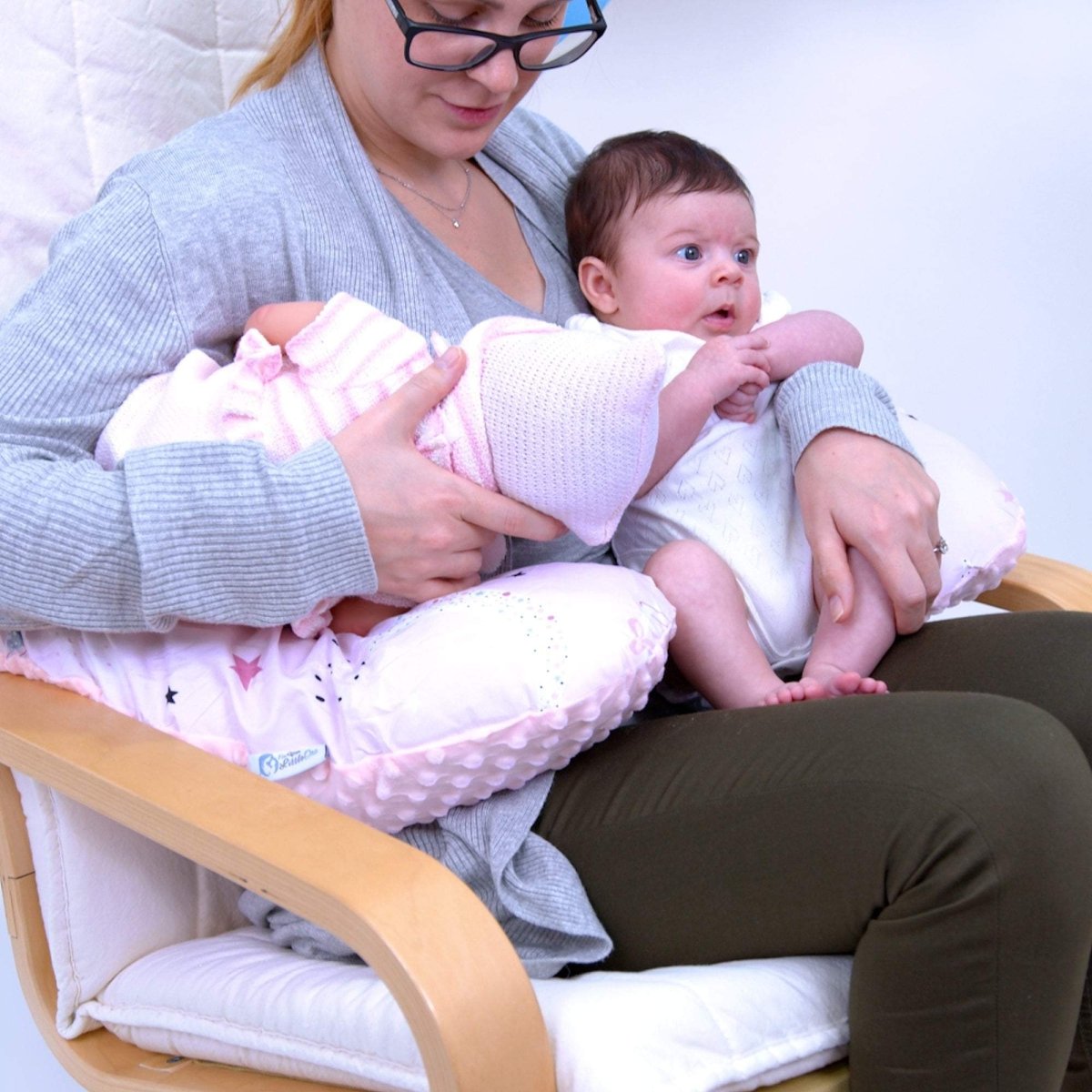 Twin Pregnancy Nursing Pillow - Pink Pixie