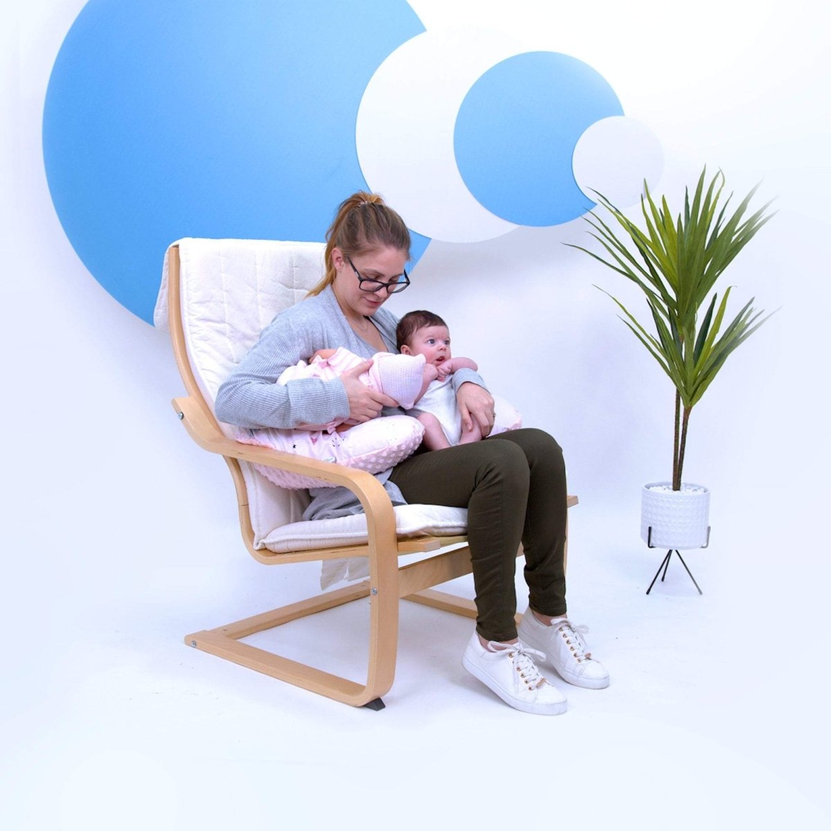 Twin Pregnancy Nursing Pillow - Pink Pixie