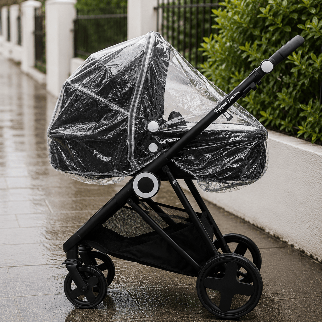 Universal Rain Cover For 2 in 1 Prams - Fits All Models - Baby&More