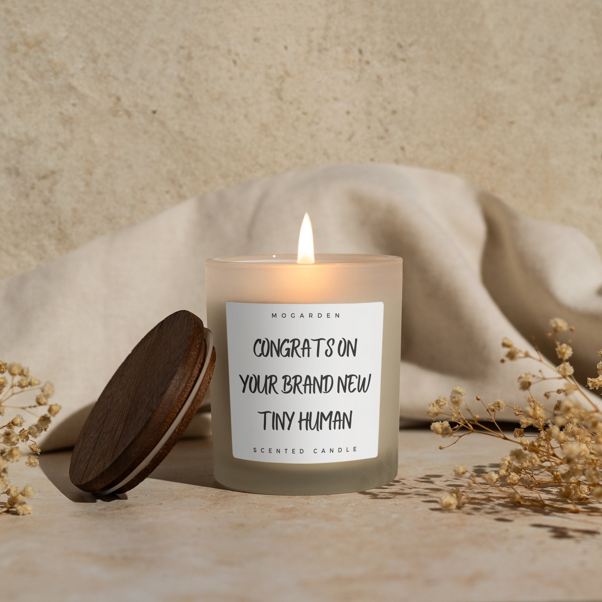 Vanilla Soy Candle - Congrats on your Brand New Tiny Human - Baby&More