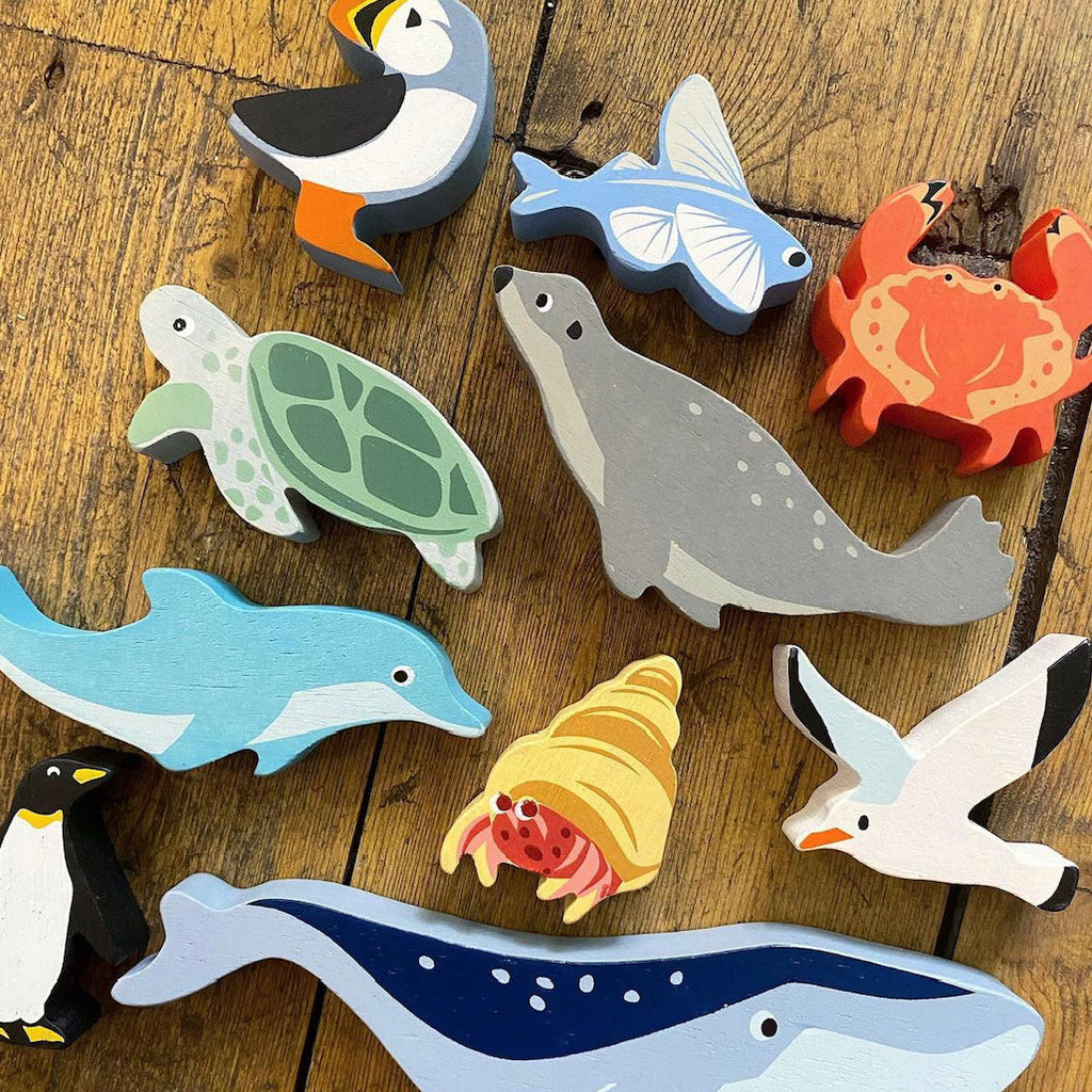 Coastal Creatures Shelf - Set of 10