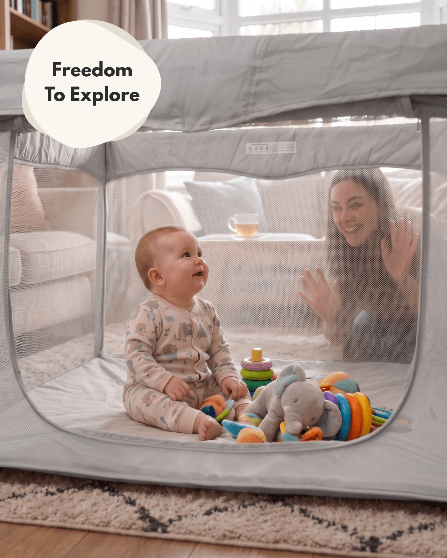 Venture All Stars JOY Square Baby Playpen - Baby&More