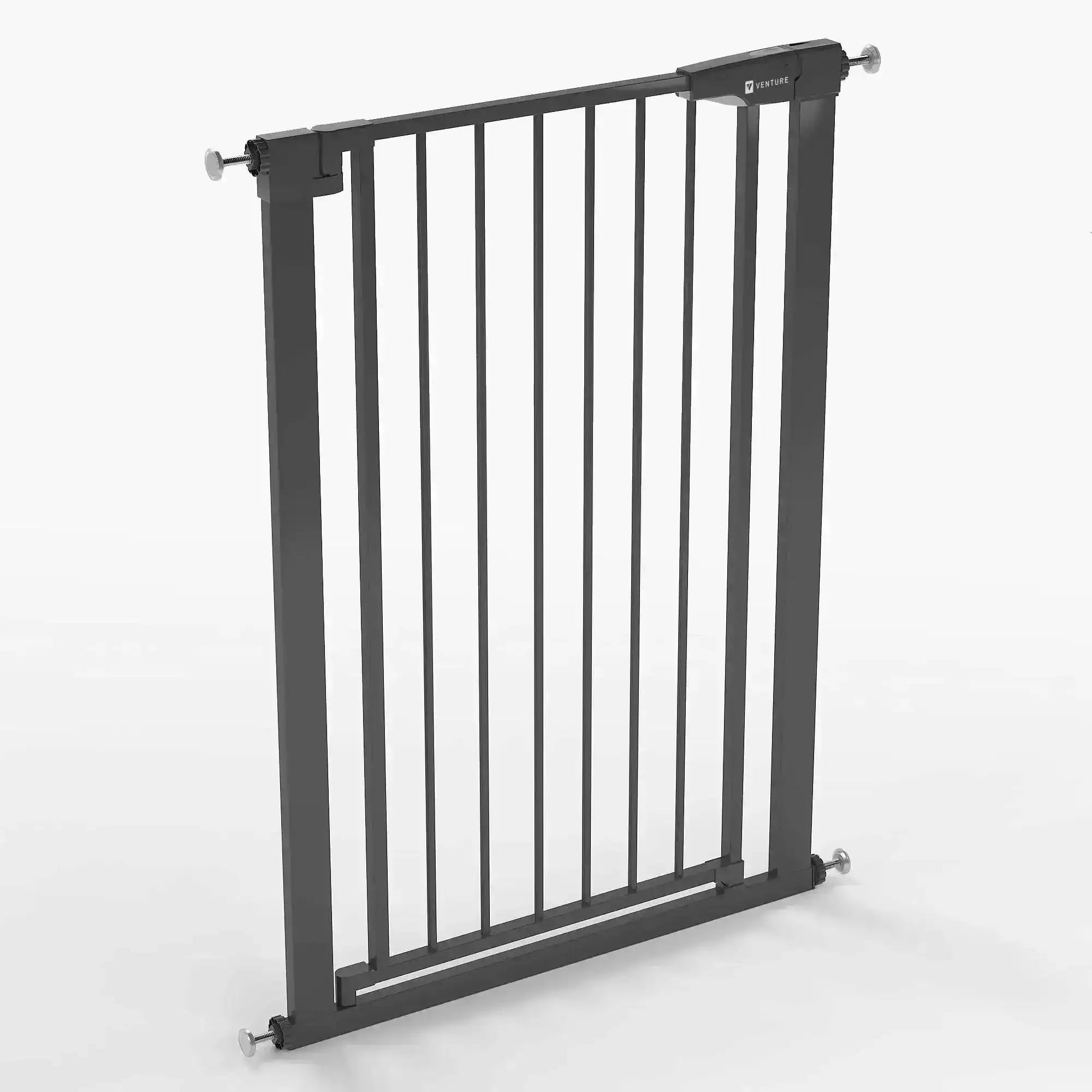 Venture Q-Fix 110cm Extra Tall Pressure Fit Baby & Pet Safety Gate - 73-80cm - Black - Baby&More