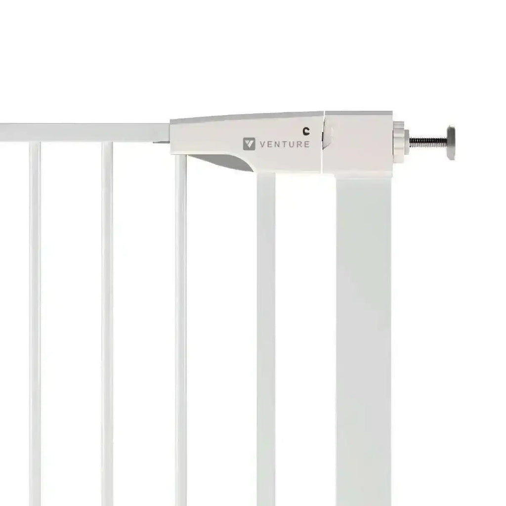 Venture Q - Fix 110cm Extra Tall Pressure Fit Baby & Pet Safety Gate - 73 - 80cm - White - Baby&More