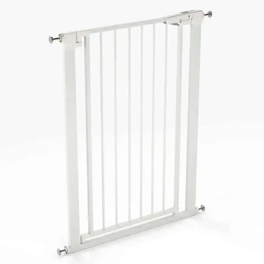 Venture Q - Fix 110cm Extra Tall Pressure Fit Baby & Pet Safety Gate - 73 - 80cm - White - Baby&More