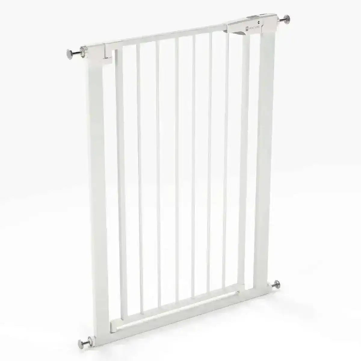 Venture Q - Fix 110cm Extra Tall Pressure Fit Baby & Pet Safety Gate - 73 - 80cm - White - Baby&More