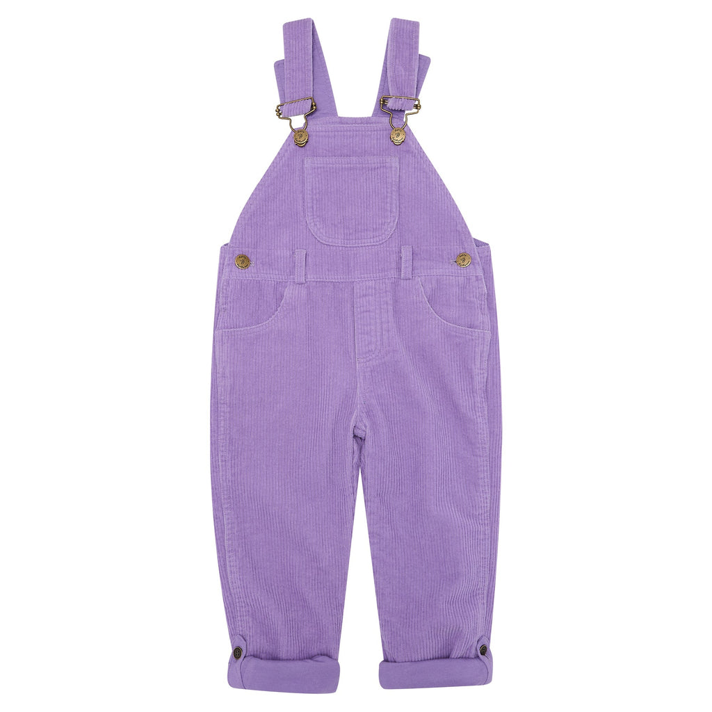 Dotty Dungarees Chunky Cord Dungarees - Violet