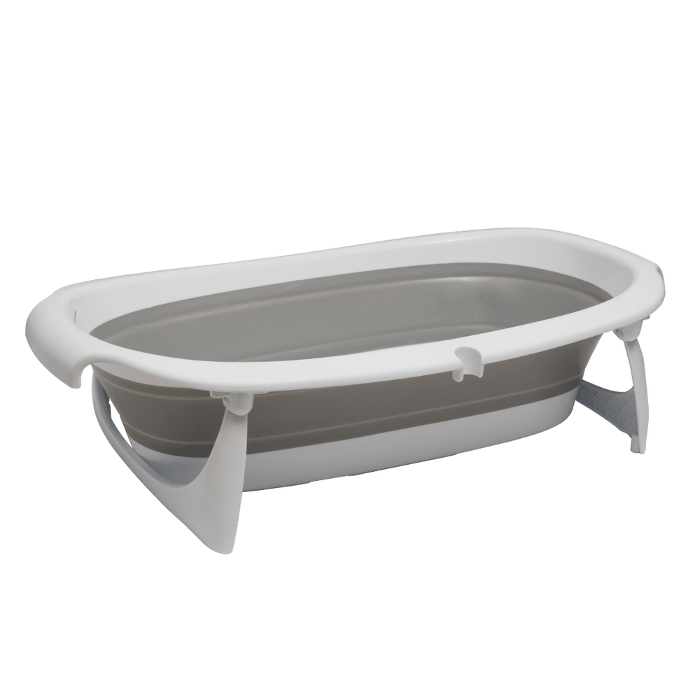 Vital Baby Foldable Compact Baby Bath - White & Grey - Baby&More