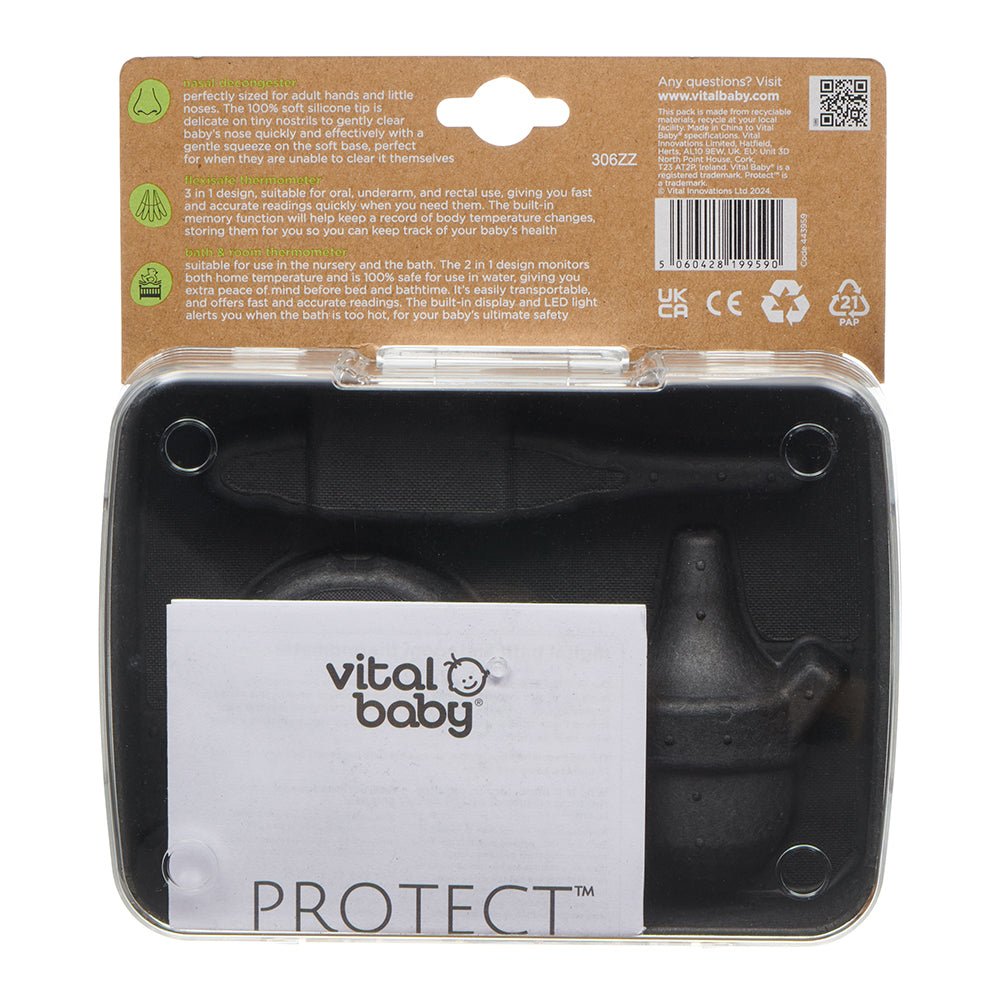 Vital Baby Healthcare Kit with Decongester, Room, Bath & Baby Thermometer - Baby&More