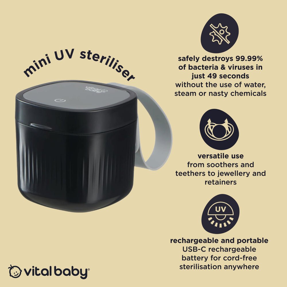 Vital Baby Mini UV Portable Steriliser - Baby&More