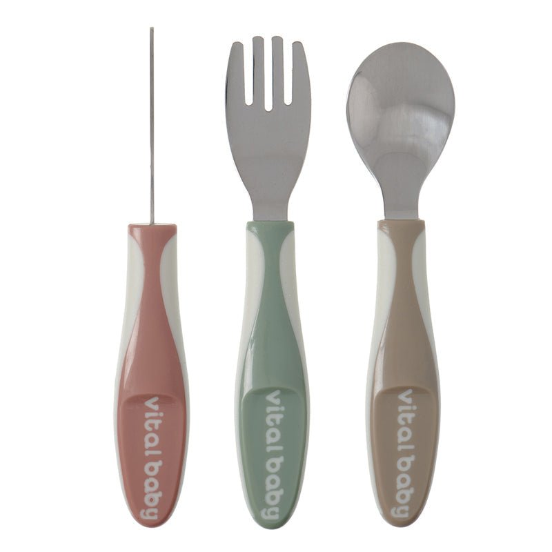 Vital Baby Nourish Big Kid Cutlery - 3 Pack - Baby&More