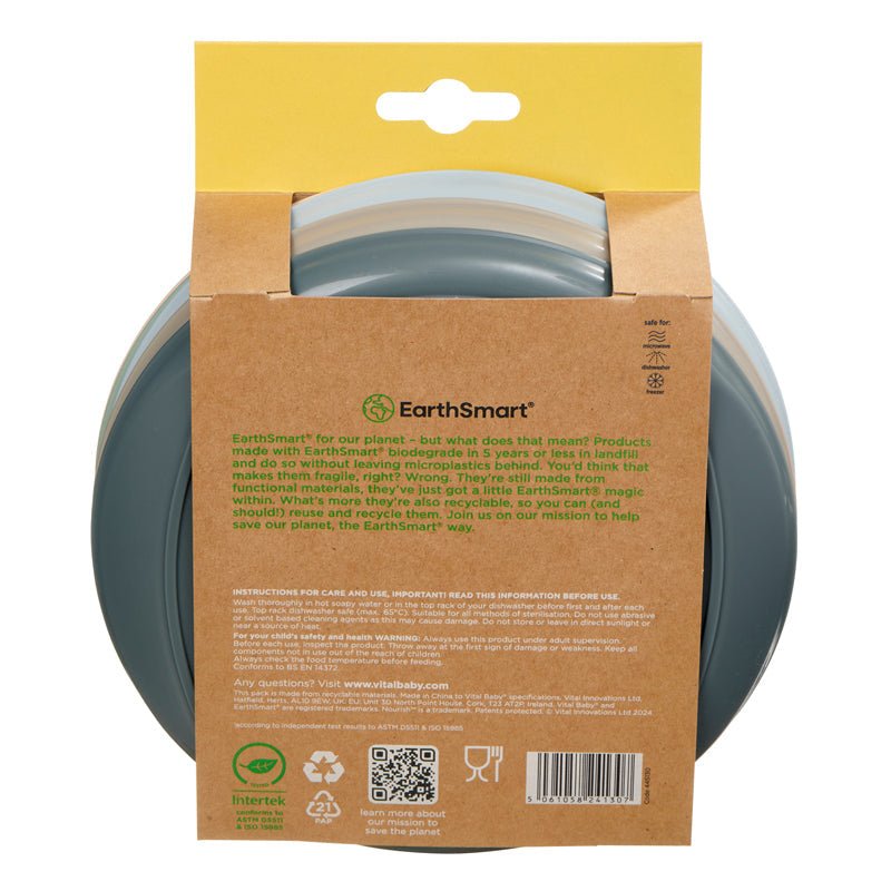Vital Baby Nourish Perfectly Simple Plates - 5 Pack - Baby&More