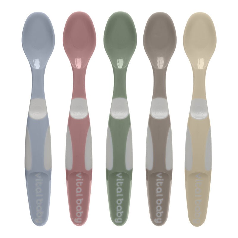 Vital Baby Nourish Start Weaning Spoons - 5 Pack - Baby&More