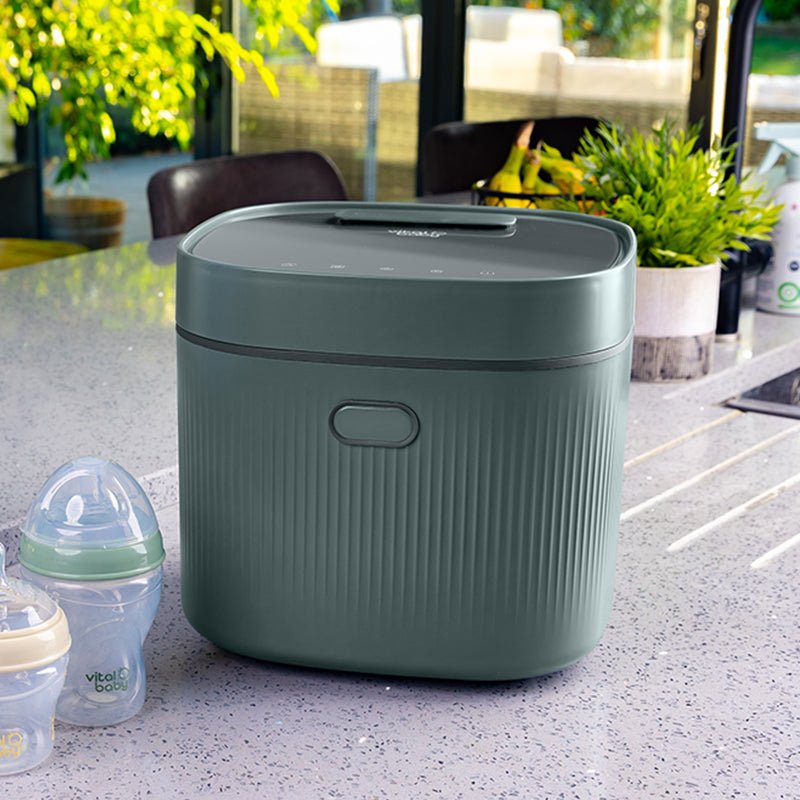 Vital Baby Nurture Advanced Pro UV Steriliser & Dryer - Olive Green - Baby&More