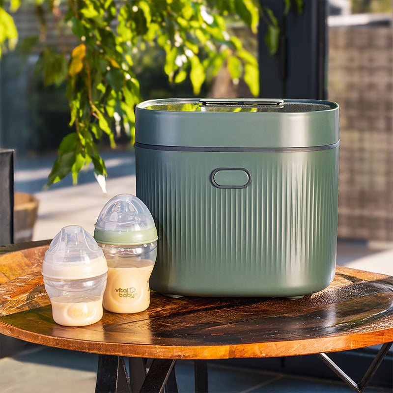 Vital Baby Nurture Advanced Pro UV Steriliser & Dryer - Olive Green - Baby&More