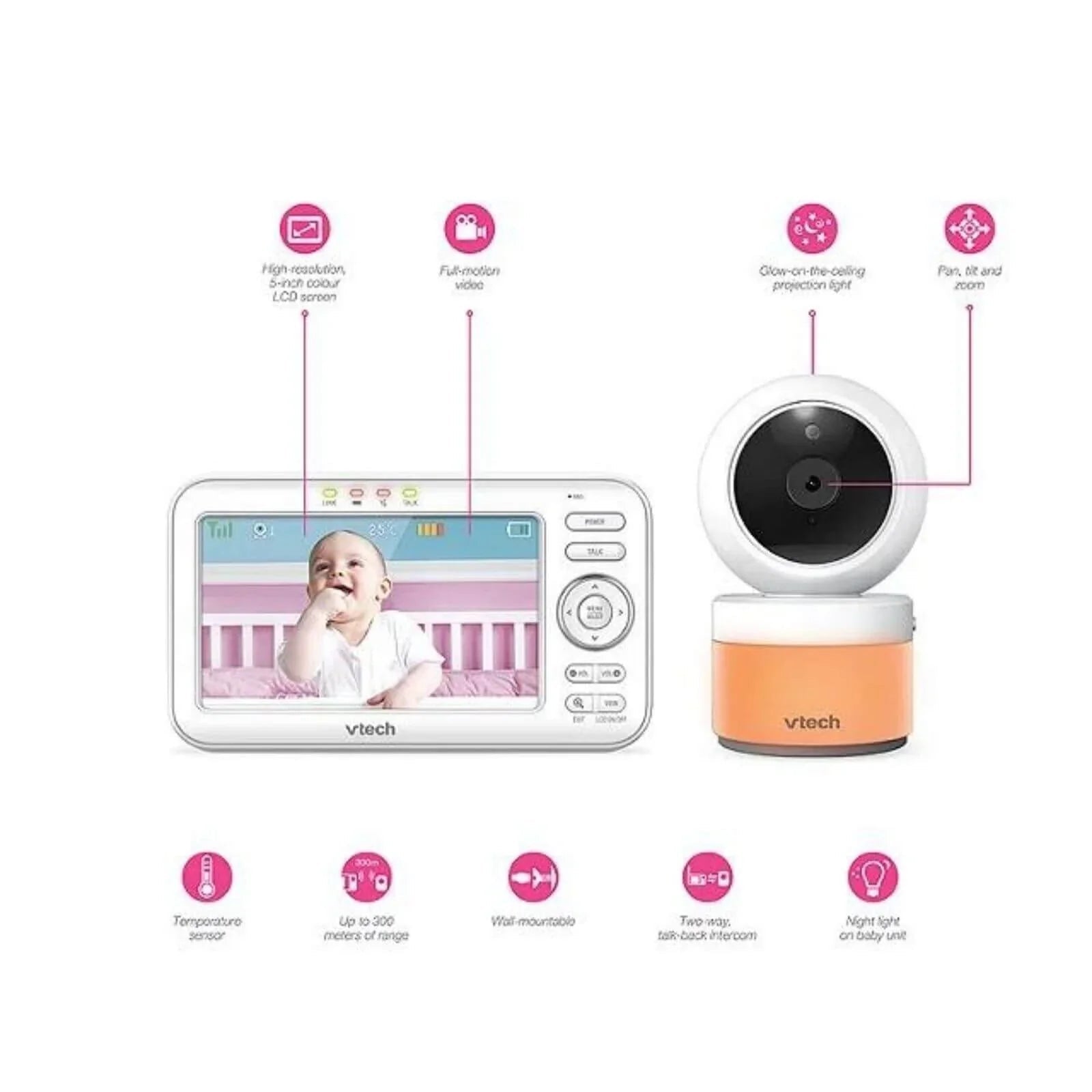 VTech VM5463 5" Digital Baby Monitor - Baby&More