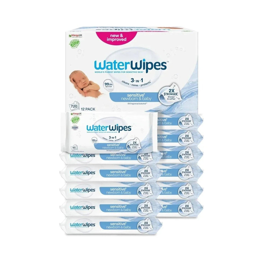WaterWipes Sensitive Baby Wipes - 12 Packs - Baby&More