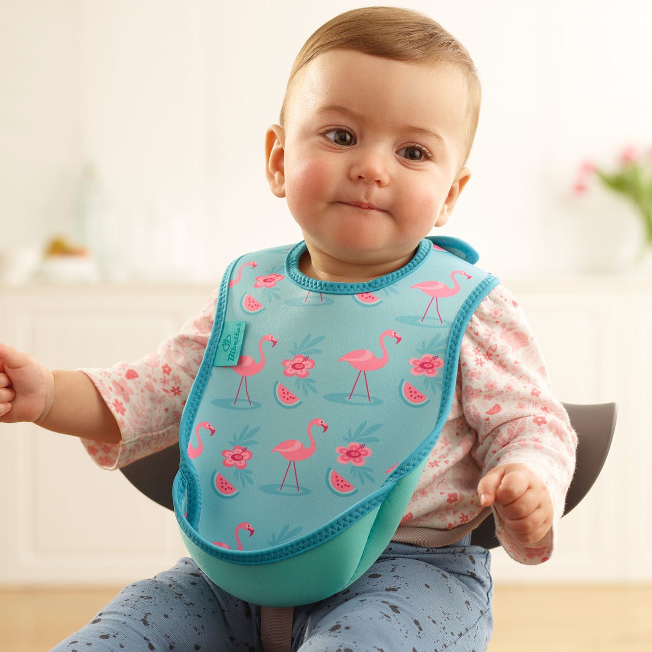 Weaning Bib - Flamingos UltraBib - Baby&More