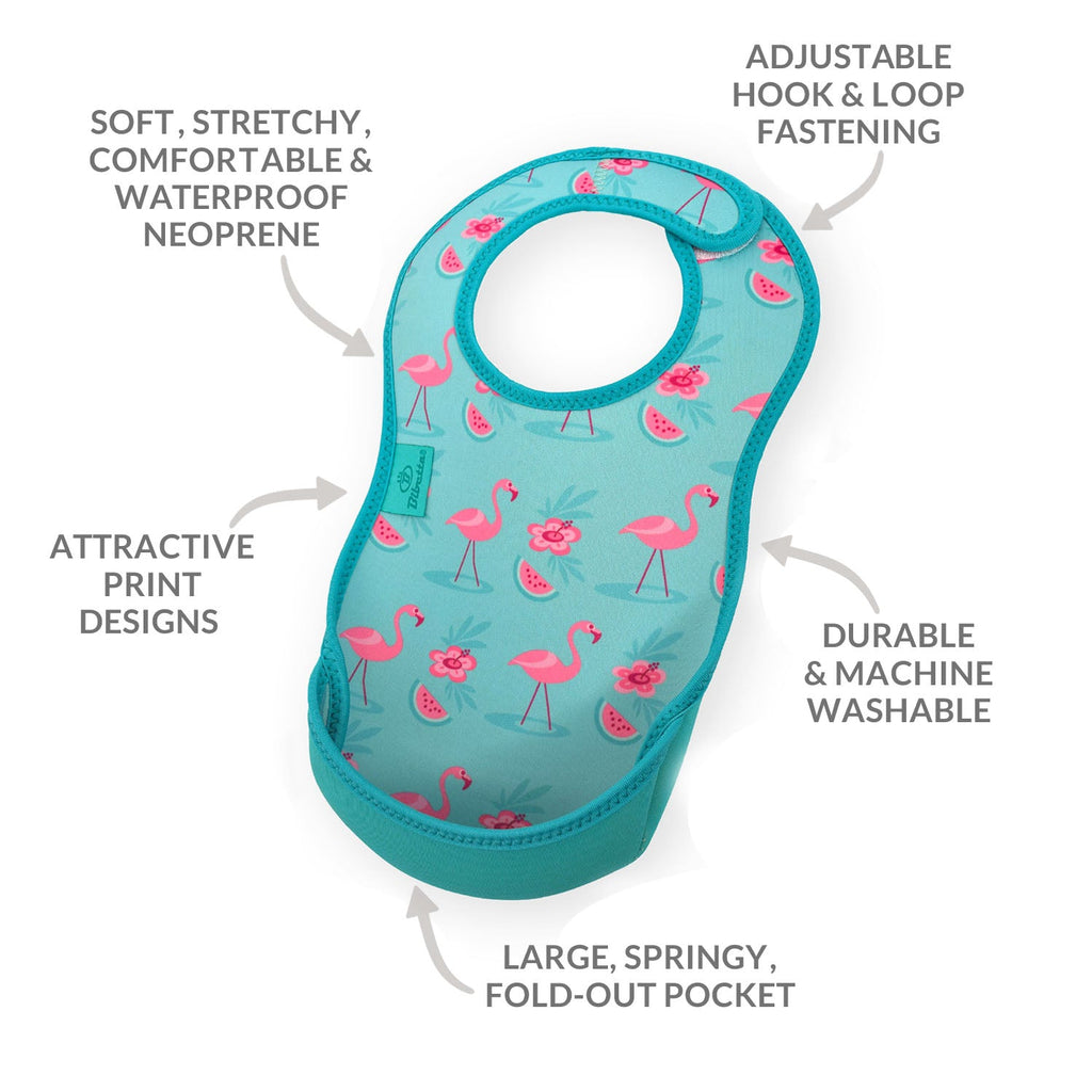 Weaning Bib - Flamingos UltraBib - Baby&More