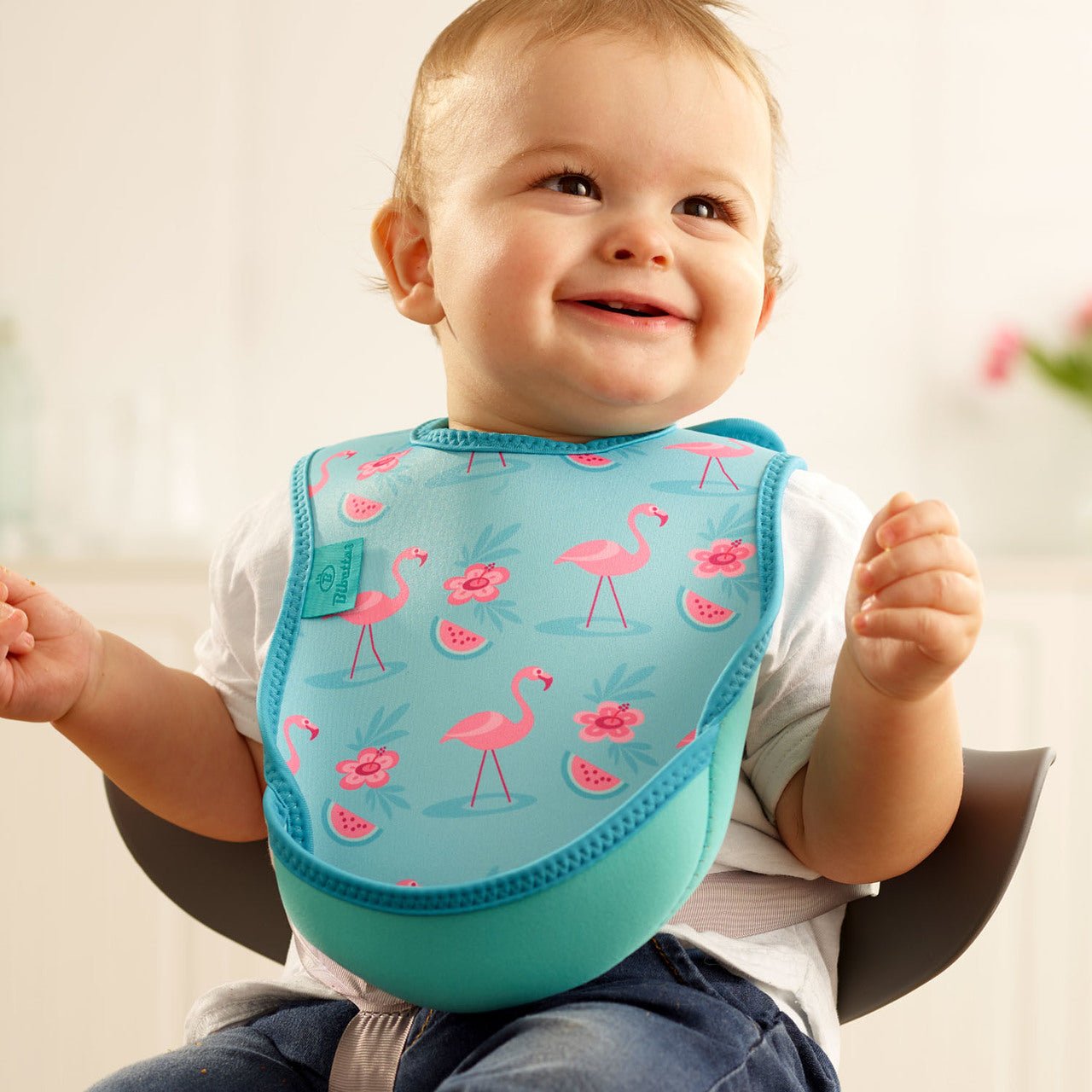 Weaning Bib - Flamingos UltraBib - Baby&More