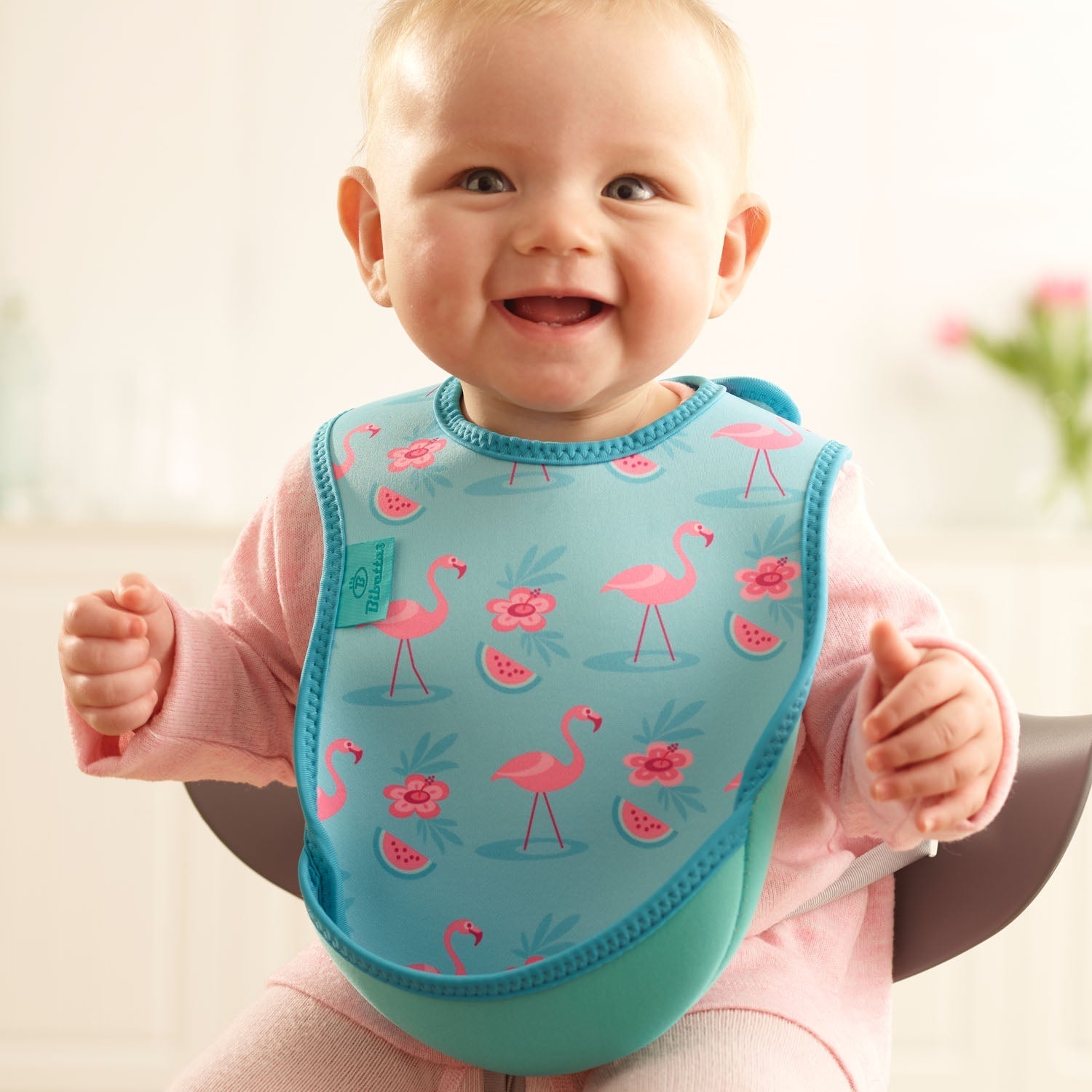 Weaning Bib - Flamingos UltraBib - Baby&More