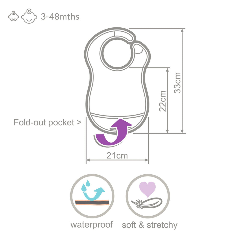 Weaning Bib - Foxes UltraBib - Baby&More