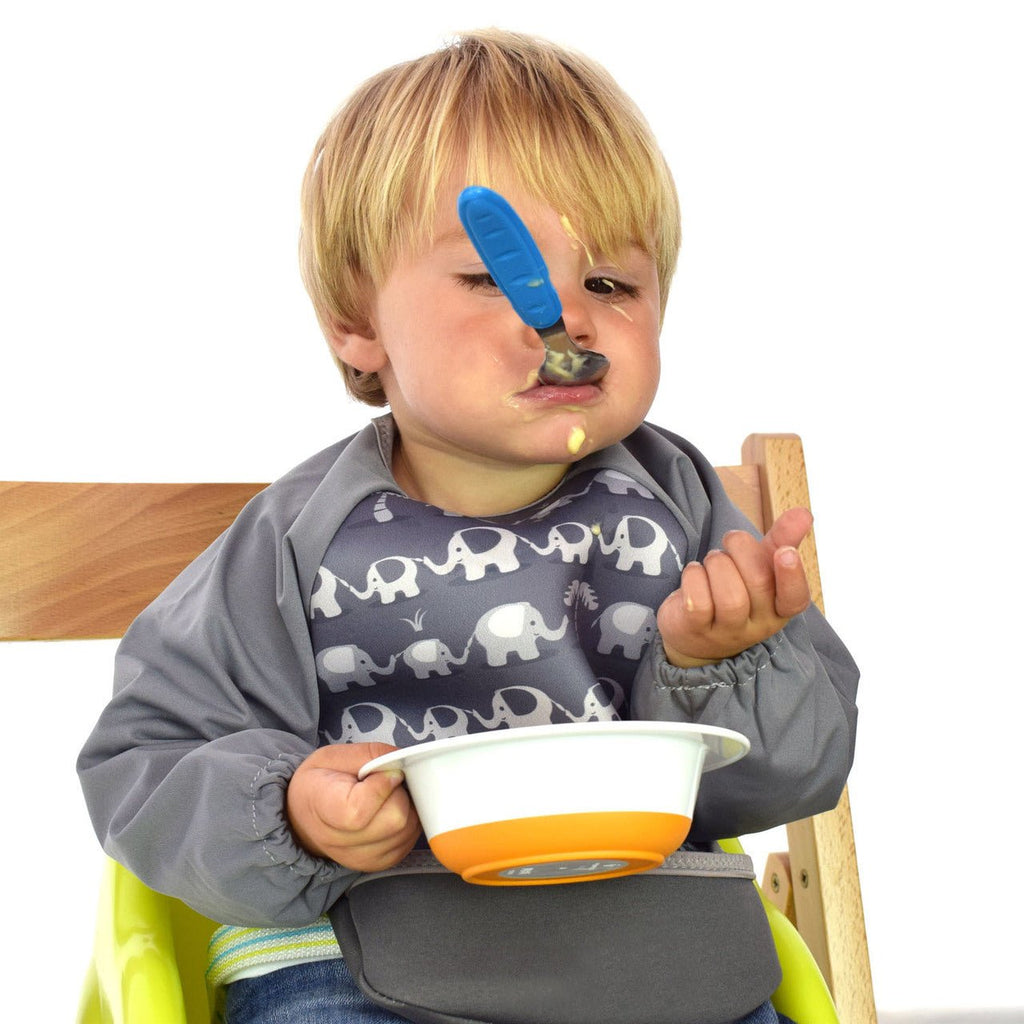 Weaning Bib with Sleeves - Elephants UltraBib - Baby&More