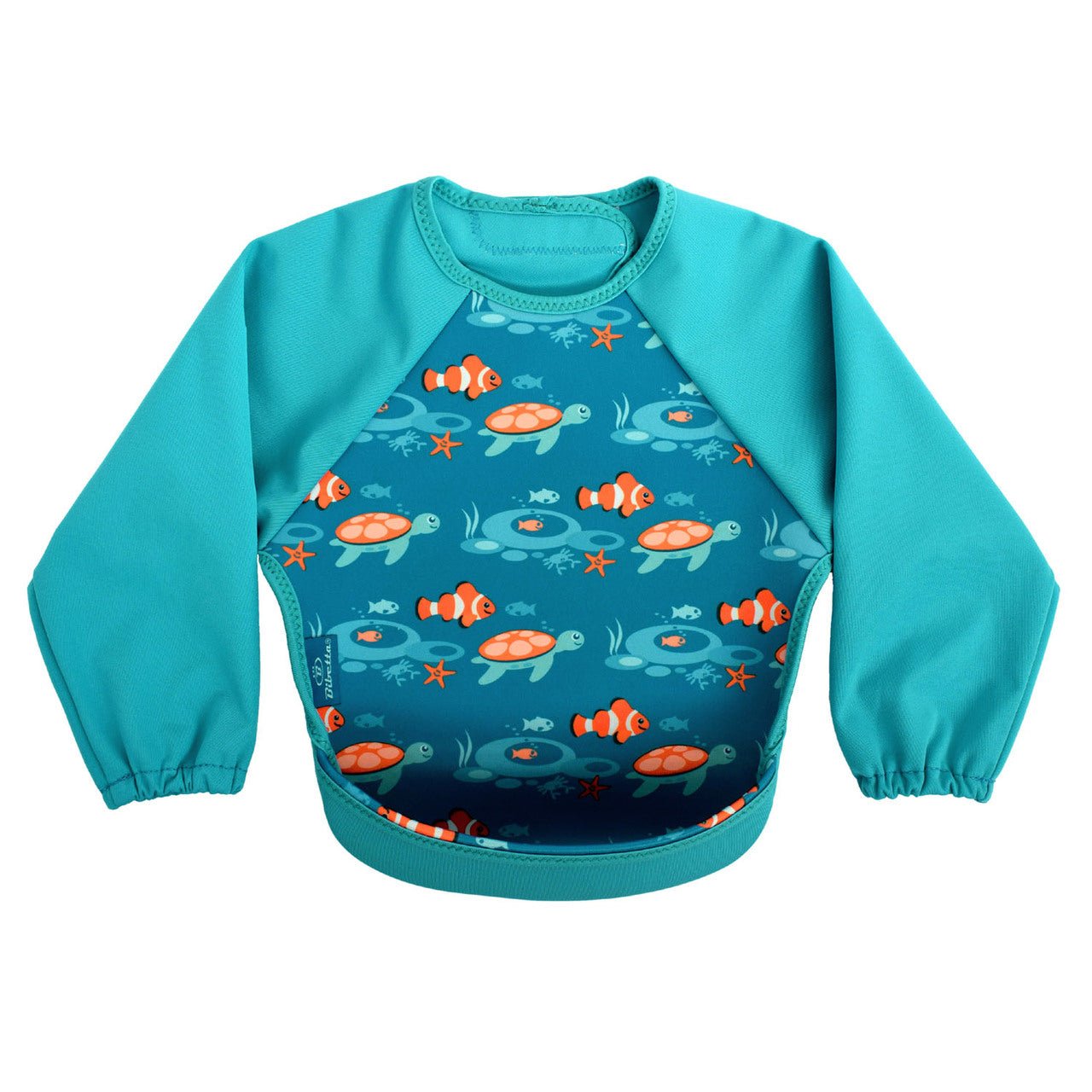 Weaning Bib with Sleeves - Tropical Fish UltraBib - Baby&More