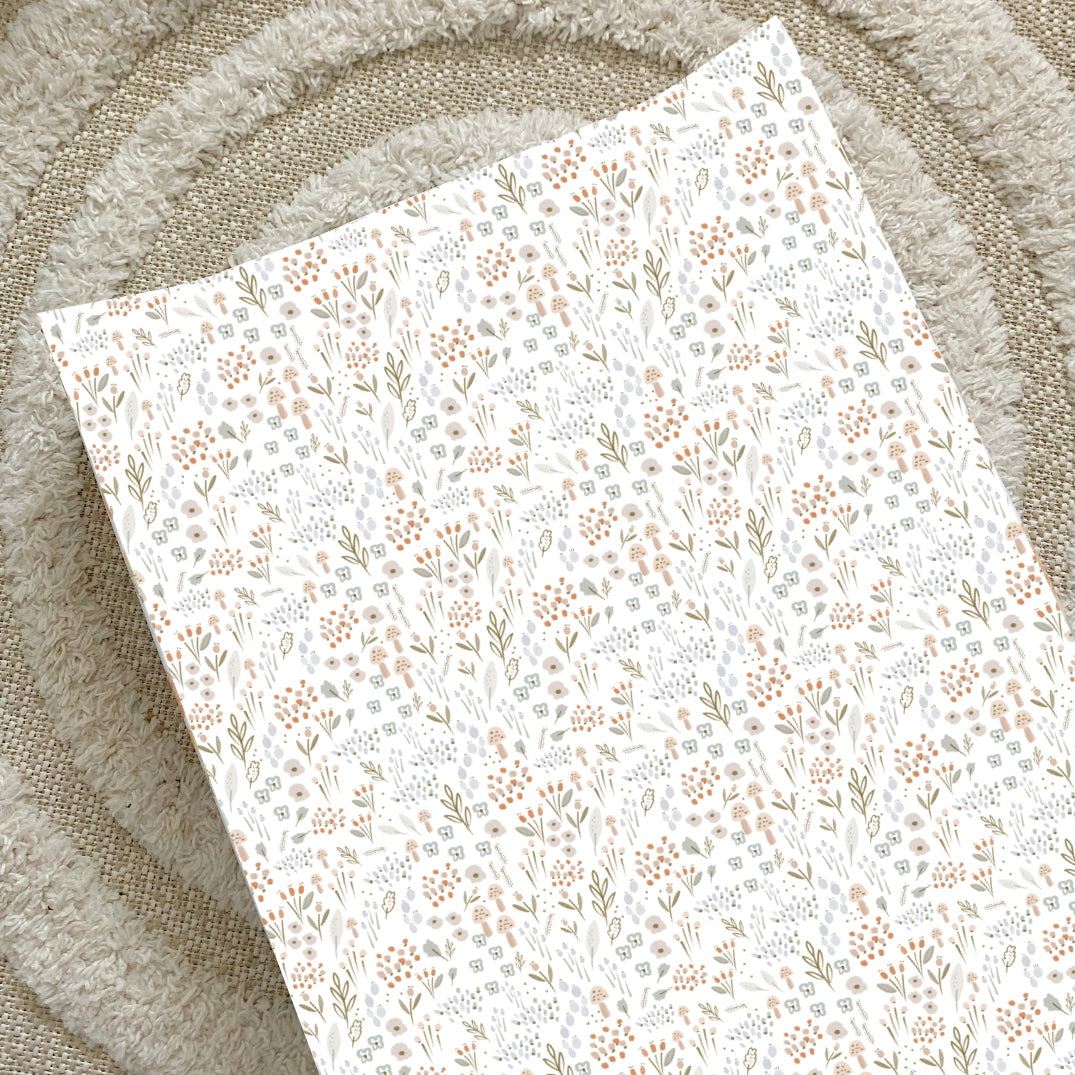 Bobbin and Bumble Anti-Roll Wedge Changing Mat - Woodland Floral