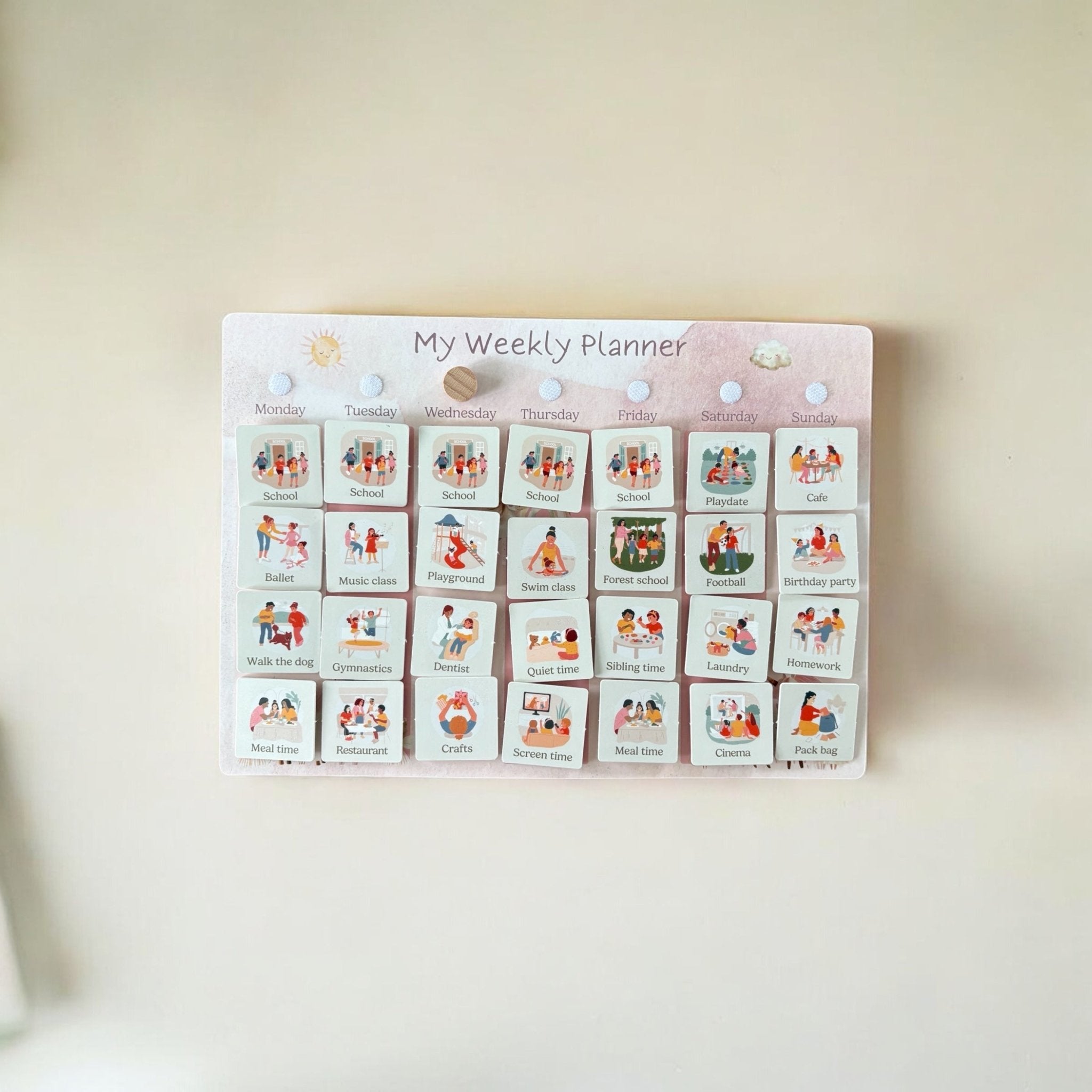 Weekly Planner for Kids - A4 - Baby&More