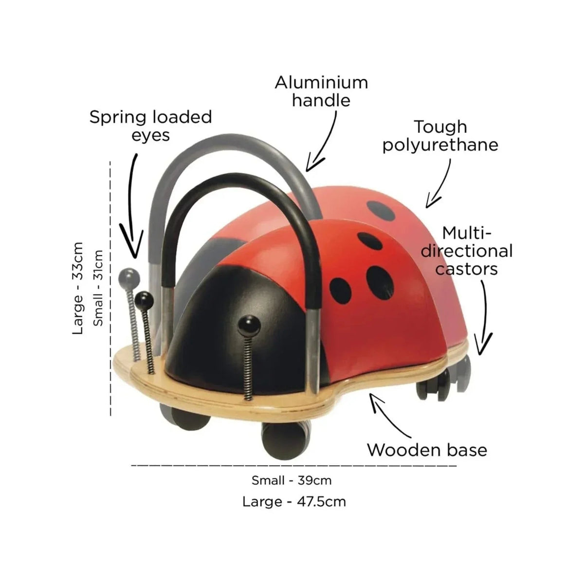 Mini Bug Ride On Wheely Bug Small Ride On - Ladybird – Baby&More