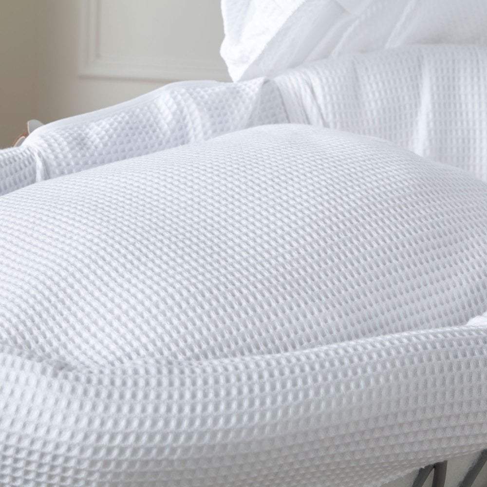 For Your Little One Moses Basket Bedding Set - White Waffle (Basket Not Included!)