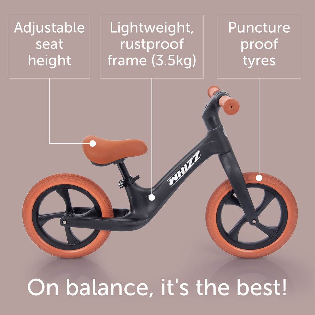 Whizz Balance Bike - Black - Baby&More