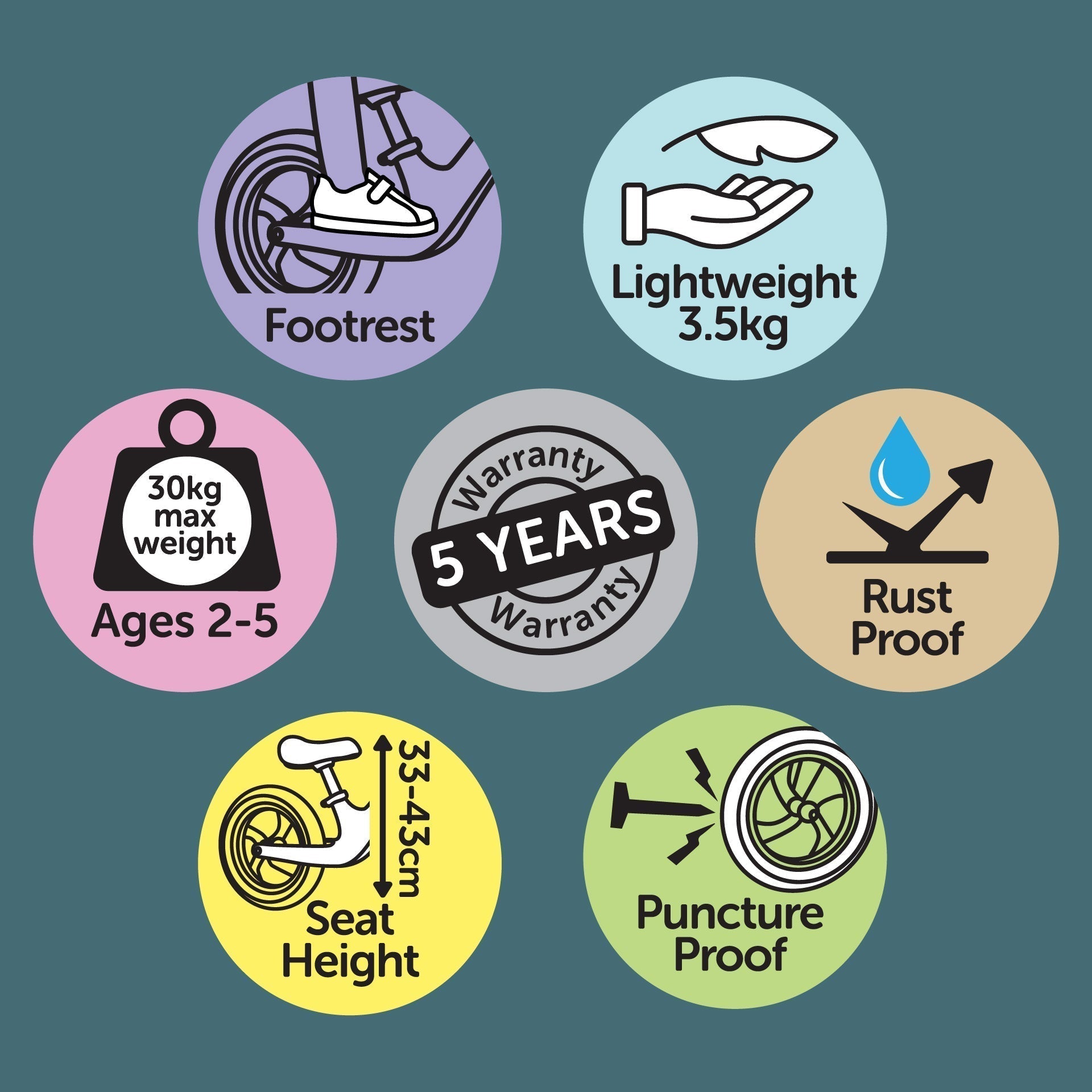 Whizz Balance Bike - Black - Baby&More