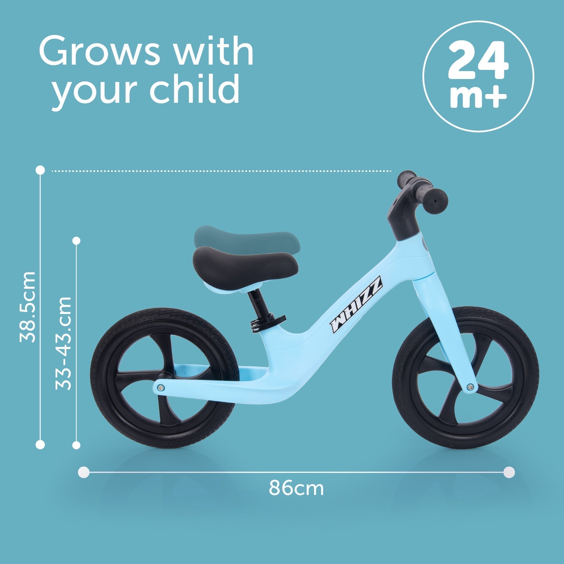 Whizz Balance Bike - Blue - Baby&More