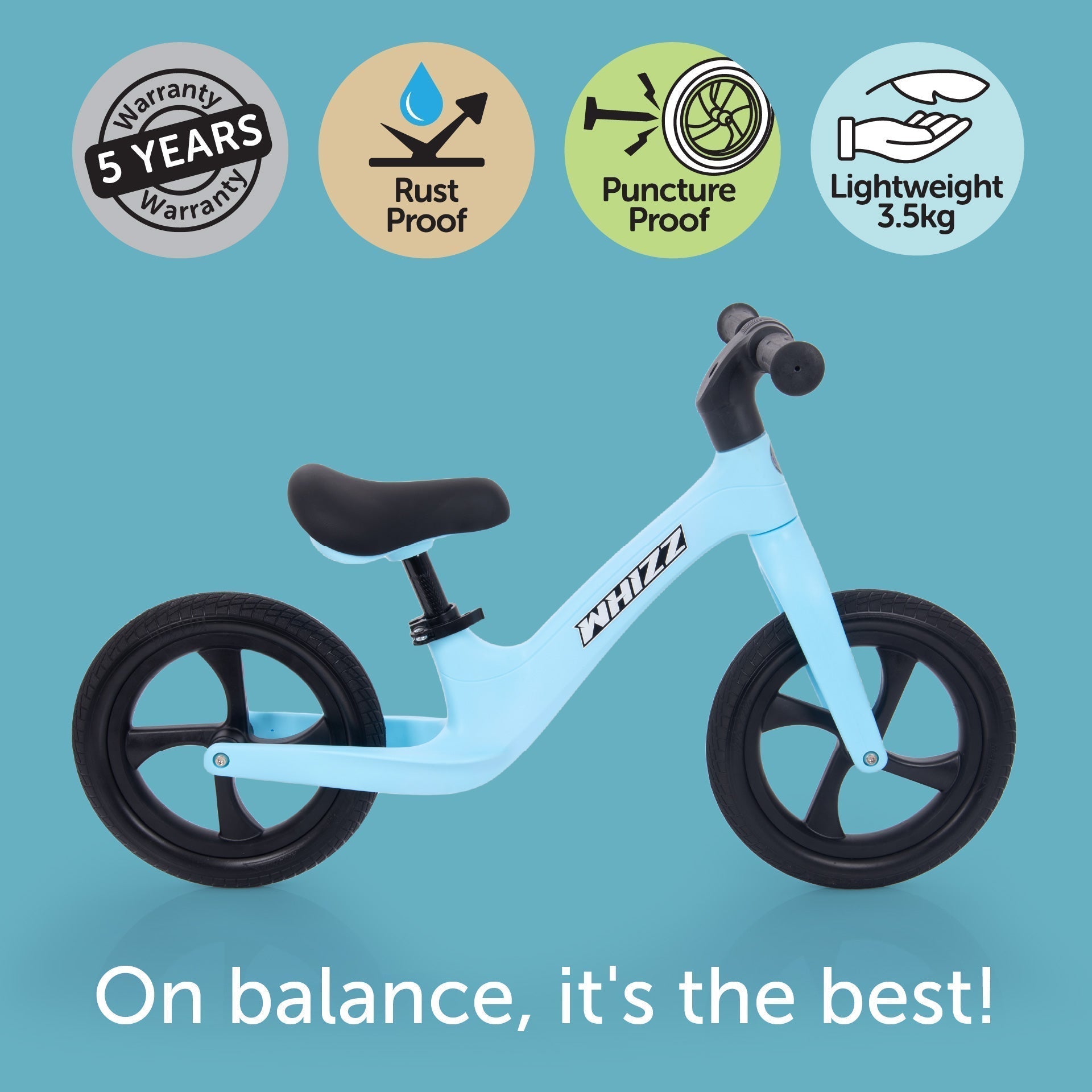 Whizz Balance Bike - Blue - Baby&More