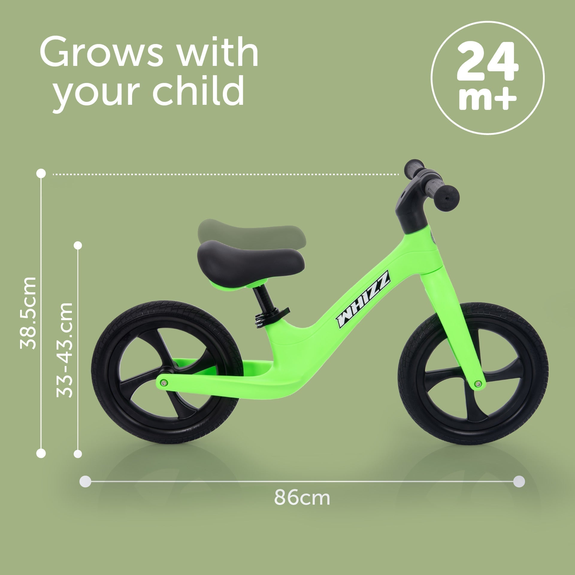 Whizz Balance Bike - Green - Baby&More