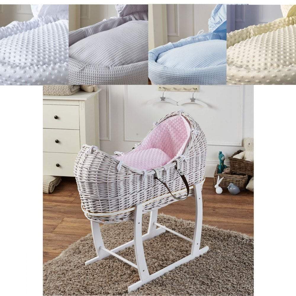 Wicker Deluxe Pod Baby Moses Basket With Stand - Baby&More